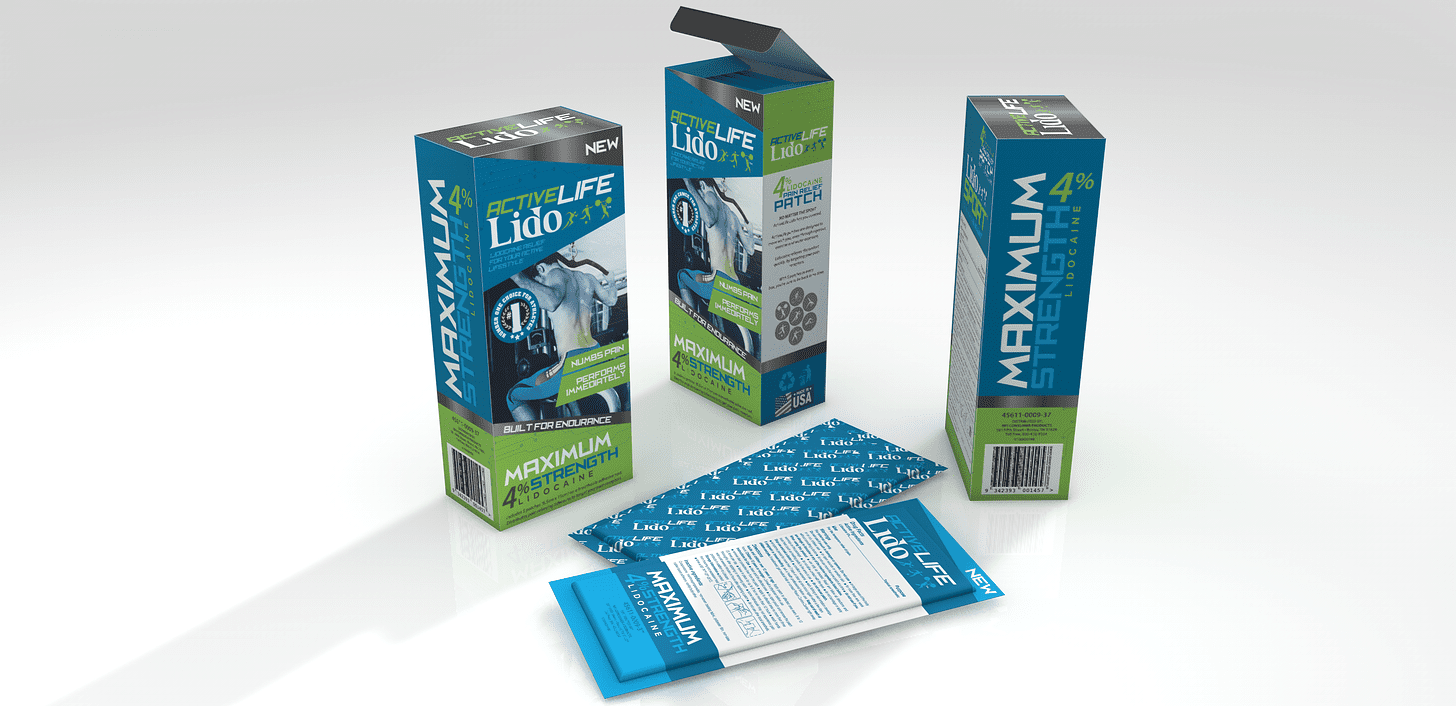 Active Life Lido Packaging Design Rendering by Pulley Media