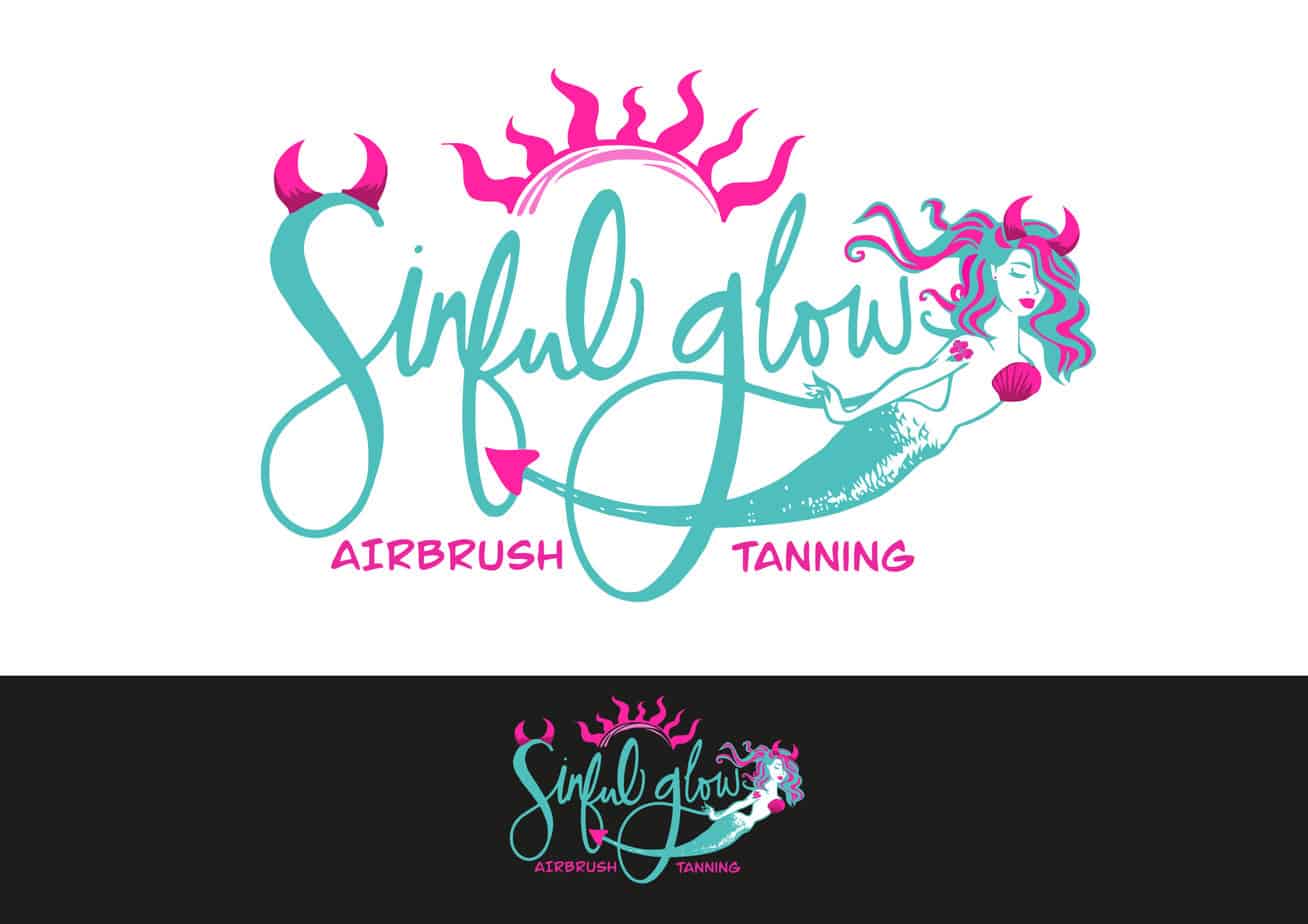 Sinful Glow logo design