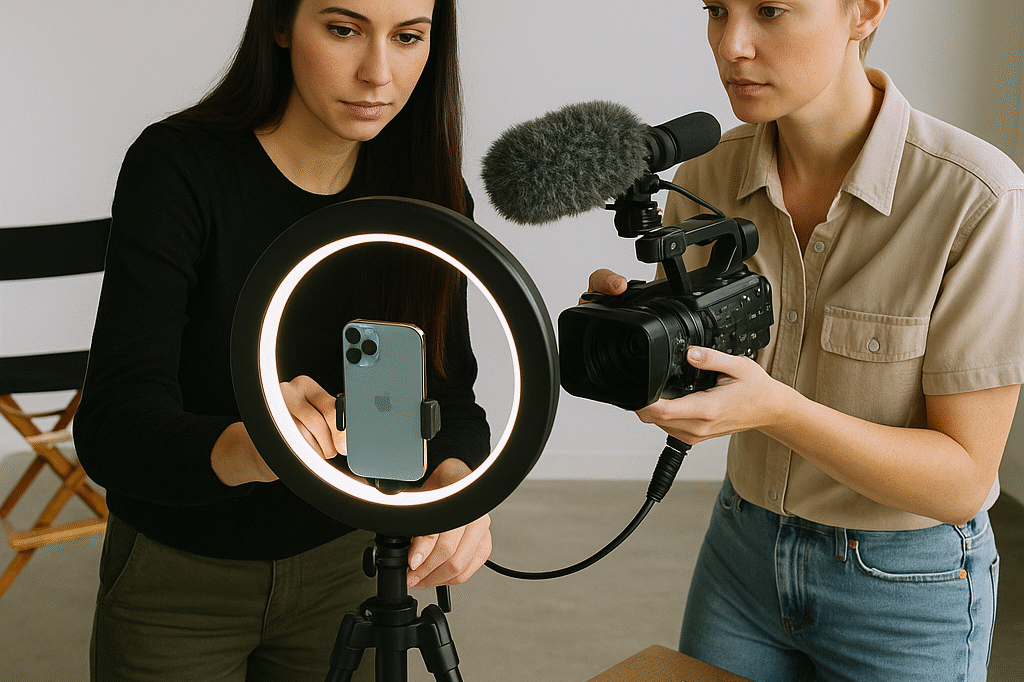 Content creation and videography for social media agency